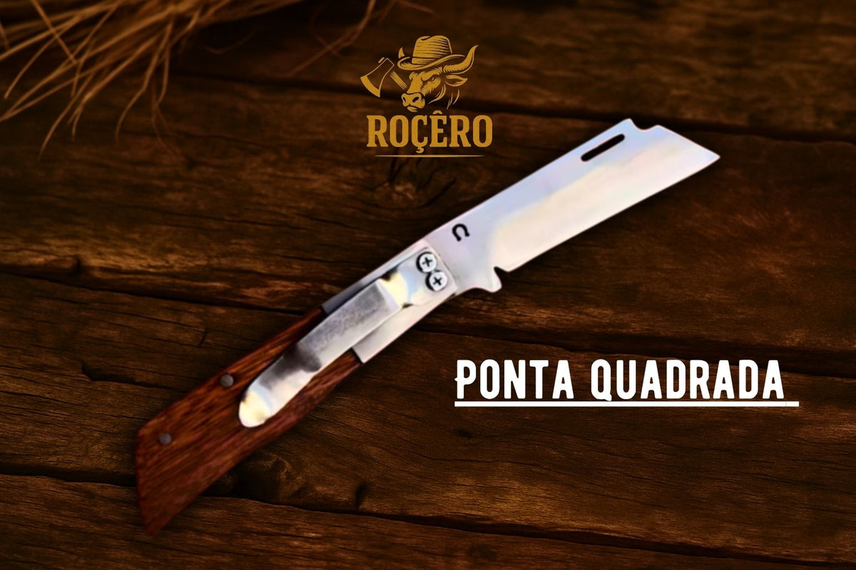 Canivete SECA VENENO de Bolso Inox 420 Madeira Artesanal com Presilha – Edição Roçêro